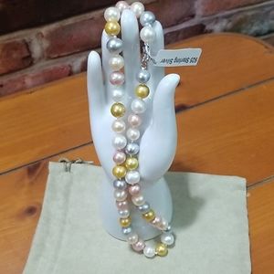 JTV multicolored cultured pearl necklace